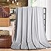 Balichun Luxury 330 GSM Fleece Blanket Super Soft Warm Fuzzy Lightweight Bed or Couch Blanket Twin/Queen/King Size(Queen,Grey)