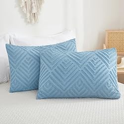 Andency Blue Comforter Set Full Size, 3 Pieces Boho