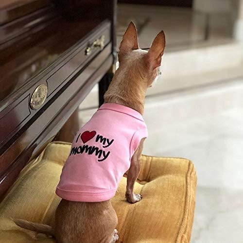Parisian Pet I Love Mommy Dog T-Shirt, XX-Large, Pink, I Love My Mommy - Pink, XXL - Image 4