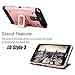LG Stylus 3 Case, LG Stylo 3 Case, Venoro Heavy Duty Shockproof Rugged Four-Layer Full Body Protection Case Cover with Belt Swivel Clip and Kickstand for LG Stylus 3/LG Stylo 3/LG K10 Pro (Rose Gold)