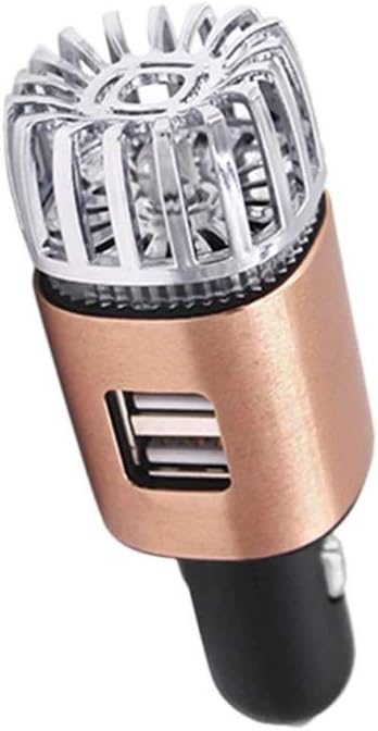 Rewind With Nature Car Air Purifier Ionizer Ionic Car Air Freshener HEPA Filter Ionizer to Eliminate Allergens Odor Smell, Smoke, Pets, Pollen Random Color 1- Unit