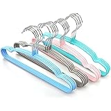 TOPIA HANGER Baby Hangers 20-Pack, Cute Kids Clothes Hangers Non-Slip Rubber Coating Children Clothes Hangers for Closet, Kid