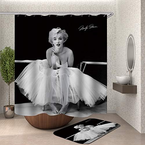 Amazon Com Yuyasm Marilyn Monroe Shower Curtain Set Decor Sexy