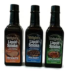 Wright's Liquid Smoke Applewood,Hickory &amp; Mesquite (3 Pack) 3.5 oz