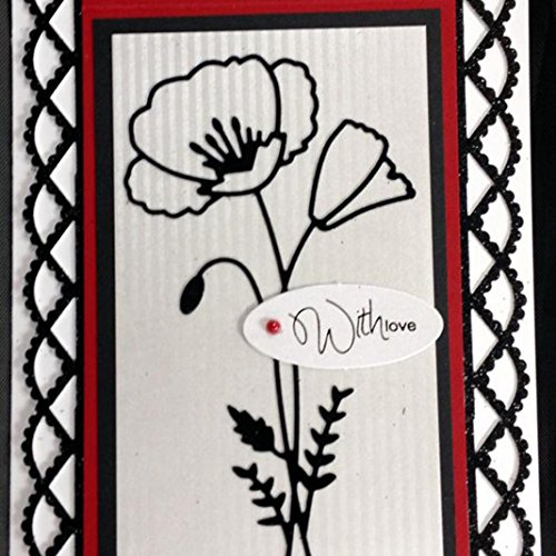 image for Cutting Dies,Hstore Dragonfly Balloon boy and Girl Flowers Paper Card 