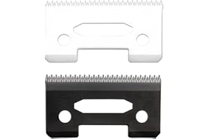 VRMETA Professional Replacement Clipper Ceramic Blades Stagger Tooth 2 Holes Precision Adjustable Hair Clipper Parts Blade for Wahl Clippers, Wahl 5-Star Senior, Magic Clip