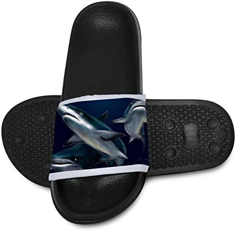 Fantastic Deep Sea Shark Slippers for Boy Girl Indoor Outdoor Casual Sandals Shoes