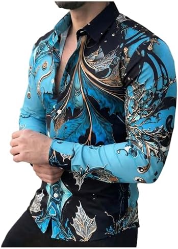 blue camo dress shirt Amazon.com: Xhuibop Blue Camo Button Down Shirts for Men Oversized 2XL Button  Up Shirt Plus Size Men's Dress Shirts Slim Fit Long Sleeve Fall Clothing  Hawaiian Shirt for Mens Big and Tall