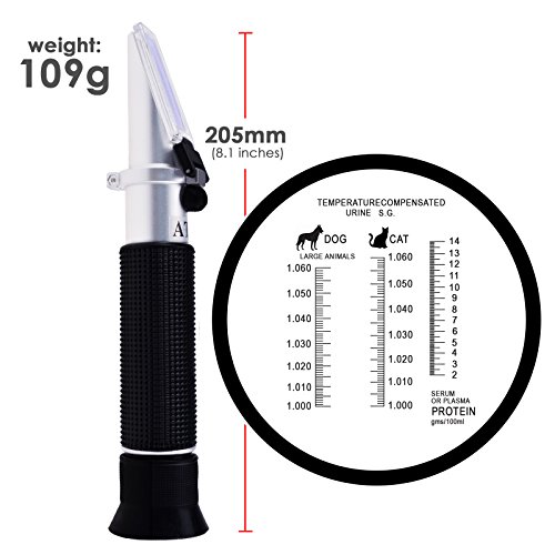 4 Clinical+Refractometer+Tri+Scale+1+000+1+060SG+Veterinary
