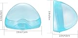 LJHOME 6 Pcs Pacifier Case Set BPA Free Soother Holder 71x58x63 mm White Blue view 2