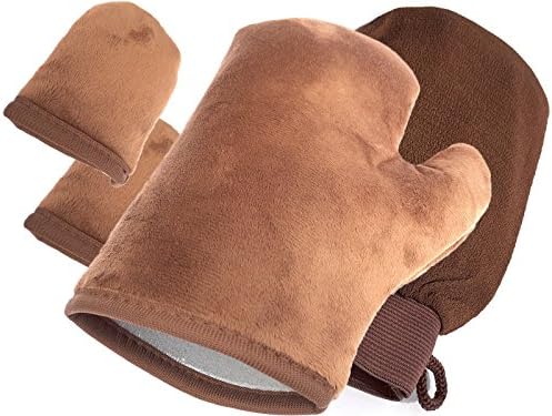Double Sided Body Applicator Mitt with a Thumb