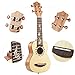 Donner Soprano Ukulele 21 inch，Beginners Ukulele for Adult，Satin Mahogany & Starter Kit - Online Lesson，Gig Bag，Strap Nylon Strin Tuner Picks Cloth Ukalalee Set DUS-3