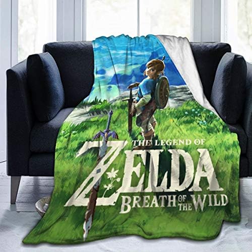 Breath of The Wild Ultra-Soft Micro Fleece Blanket Throw Super Soft Fuzzy Lightweight Hypoallergenic Plush Bed Couch Living Room