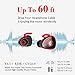 True Wireless Stereo Headphones,Lesoom Mini Invisible Truly Wireless Bluetooth V4.1 Surround Sound Earbuds Earphones Noise Cancelling InEar Headset With Microphone For iPhone Samsung Android IOS (Red)