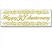 50th Anniversary Sign Banner Party Accessory (1 count) (1/Pkg) primary