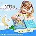 7TECH Magic Water Coloring Book Drawing Painting Picture Album with Refillable Pen Animal Outer Space Letter Kids Learning Toys 3 Pack