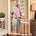 Toddleroo by North States 38.25” wide Arched Auto Close Baby Gate with Easy Step: Extra low threshold reduces trip hazard. Pressure or Hardware Mount. Fits 28.75 to 38.25