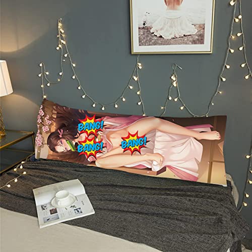 VWXNCKY Anime Body Pillow Case Anime Body Pillow Case 59 inch x 15