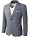 H2H Mens Good for Spring & Summer Breathable Linen Business Blazer Navy US M/Asia XL (KMOBL0107)