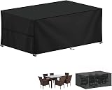 LAMUNI Rectangular Outdoor Table Cover 180x90x75cm Waterproof 420D