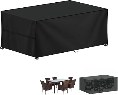 LAMUNI Rectangular Outdoor Table Cover 180x90x75cm Waterproof 420D