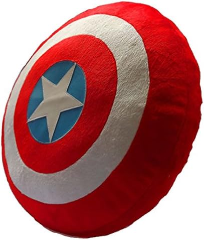 Cyqun Captain America Shield Throw Pillow Plush Doll,14"