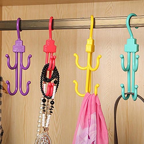 WWZY Hangers Plastics Multifunction Multicolour Dry shoe rack Flexible 360 ° can be rotated Hook up Hat Racks 1124cm , purple , 30