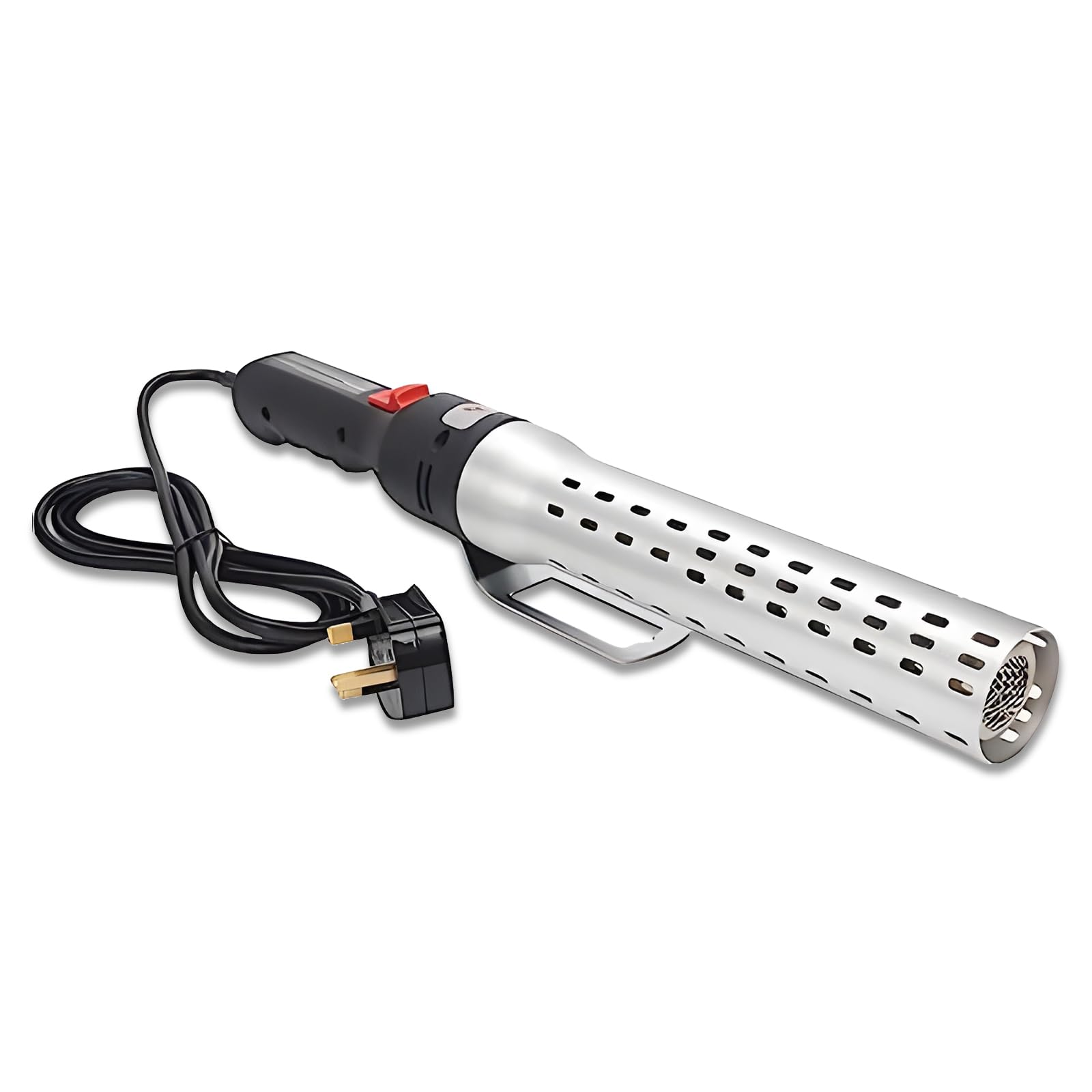 Electric Charcoal Fire Starter BBQ Smoker, Grill Starter, Grill Lighter Chemical, Powerful and Quick Fire Igniter Perfect for Stove Grills Fireplace(Sliver)