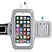 iPhone 6 Plus Sport Armband,Easylife® Water Resistant Sport Running & Exercise Armband With Key Holder +Built-in Screen Protector for iPhone 6s Plus,Galaxy S6/S6 Edge, S7/S7 Edge (5.5 Inch)-Grey