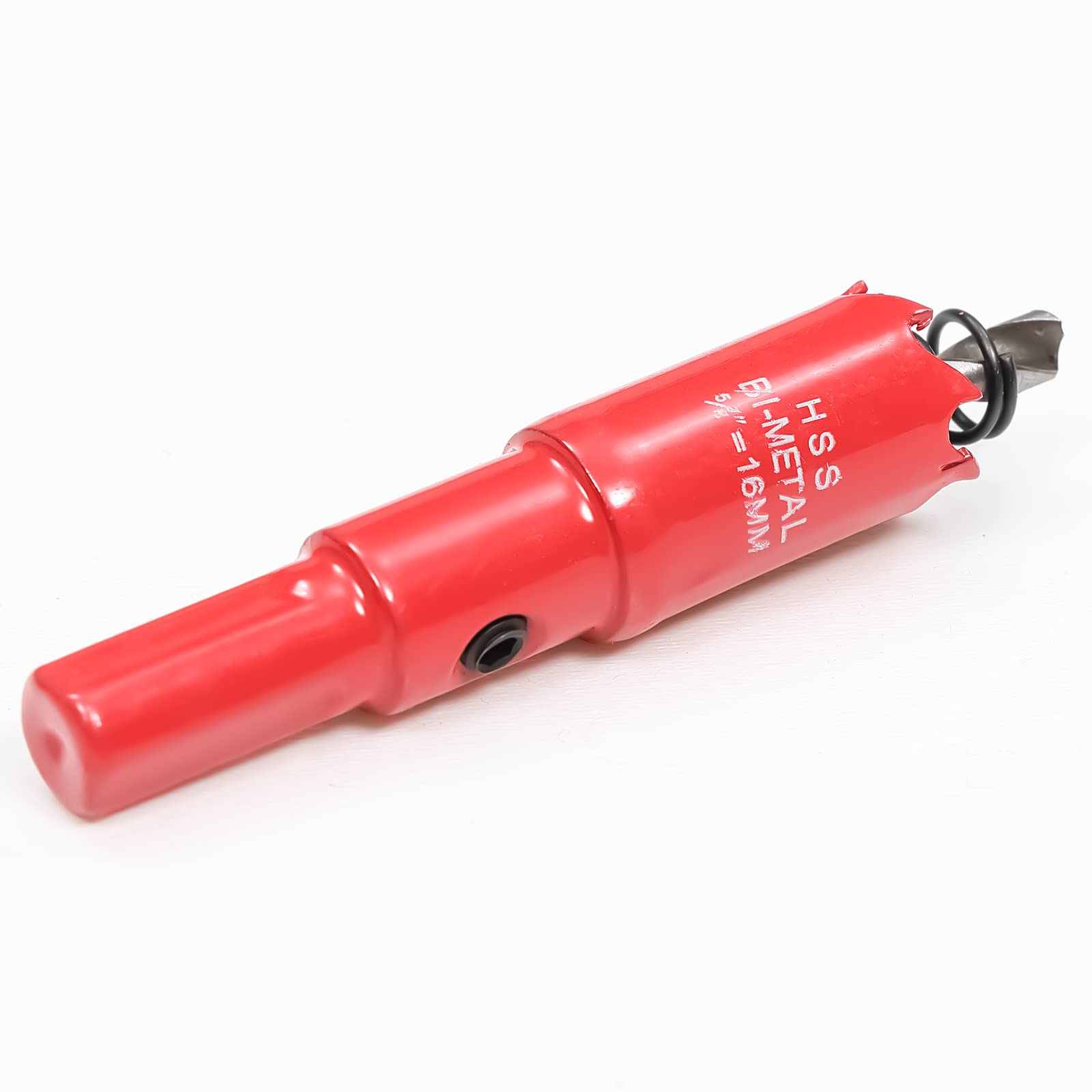 16mm Hole Saw for Wood, HSS Bi-Metal Hole Cutter for Pipe Vent, Separate Drill Bit with Hex Shank, ideal for Cutting Plasterboard, Timber, Perspex and Plastic — image 1