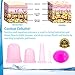 Anti Cellulite Cup Silicone Vacuum Cupping Therapy Set, 4 Piece with Face Brush