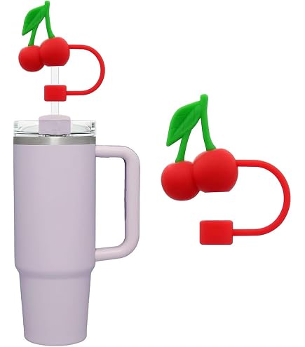 Watermelon Silicone Straw Caps (10mm) - Dust-Proof Covers For Stanley Cups & Reusable Straws