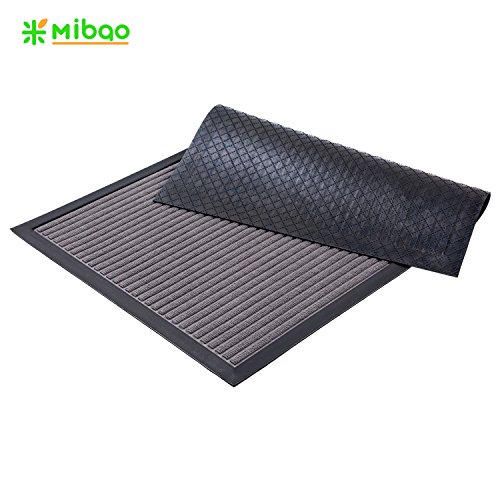 image for Mibao Low Profile Shoe Scraper Doormat Indoor Outdoor Floor Mat Entran