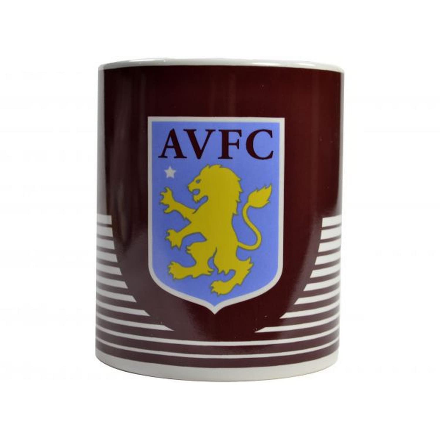 AVFC Aston Villa Mug - Linear Football Gift, Multicolour