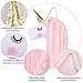 Beinou Unicorn Hair Clips Holder Hot Pink Yarn Tassels Hair Bows Storage Shy Unicorn Face Headband Organizer Unicorn Theme Party Decorations