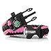 X-Plore Gear Emergency Paracord Bracelets | Set of 2| The Ultimate Tactical Survival Gear| Flint Fire Starter, Whistle, Compass & Scraper | Best Wilderness Survival-Kit - Black(K)/Pink(K)