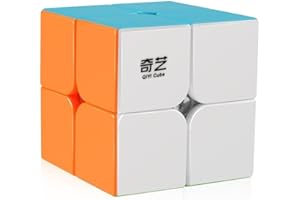 D-FantiX QY Toys Qidi S2 2x2 Speed Cube Stickerless Puzzle Cube for Kids