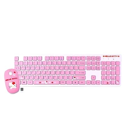 Hello Kitty character Wireless keyboard and mouse set: Amazon.co.uk: Electronics