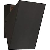 ET2 Lighting E41332-BK Alumilux Tilt - 12W 1 LED Outdoor Wall Mount-7 Inches Tall and 5 Inches Wide, Finish Color: Black