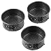Wilton 4-Inch Mini Springform Pans for Mini Cheesecakes, Pizzas and Quiches, Durable Non-Stick Surface, Set 3-Piece
