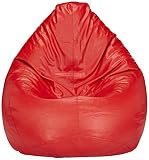Amazon Brand - Solimo XXL Bean Bag Cover Without Beans (Red)