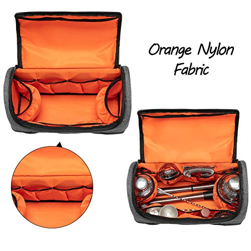 CURMIO Bartender Set Aufbewahrungstasche, Tragetasche für Cocktail Set, Cocktailshaker Bar Set, Reisetasche für… – Bild 3