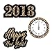 Big Dot of Happiness New Year's Eve - Gold - DIY Shaped 2025 New Years Eve Party Cut-Outs - 24 Count