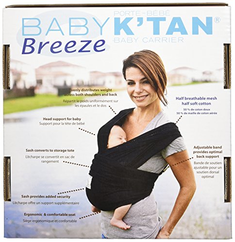 Baby K'tan Breeze Baby Carrier, Charcoal, Small