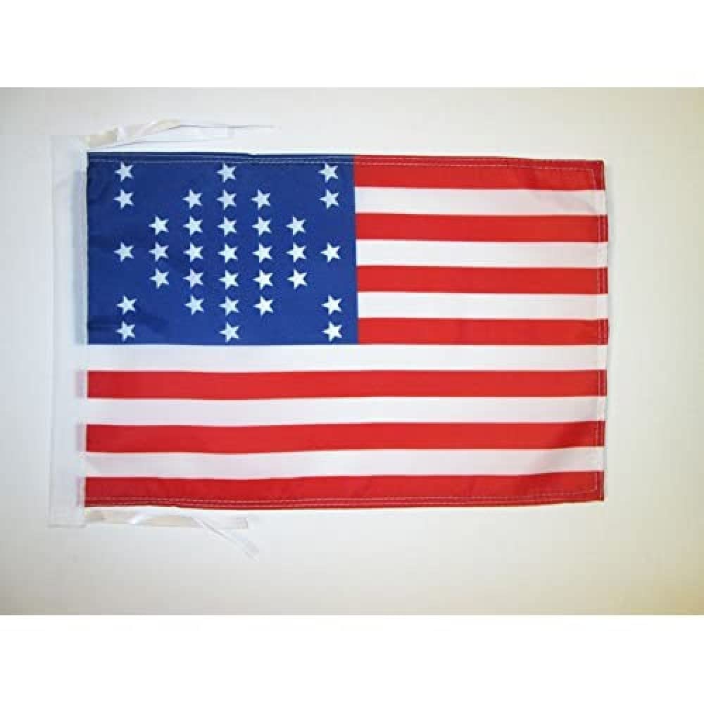 AZ FLAG - United States Battle of Fort Sumter 1861 Flag - 18'' x 12'' - 100% Polyester USA - american historic Small Banner with Two Cords - Fade Resistant - Vivid Colors - 18x12 in - 45x30 Cm — image 1