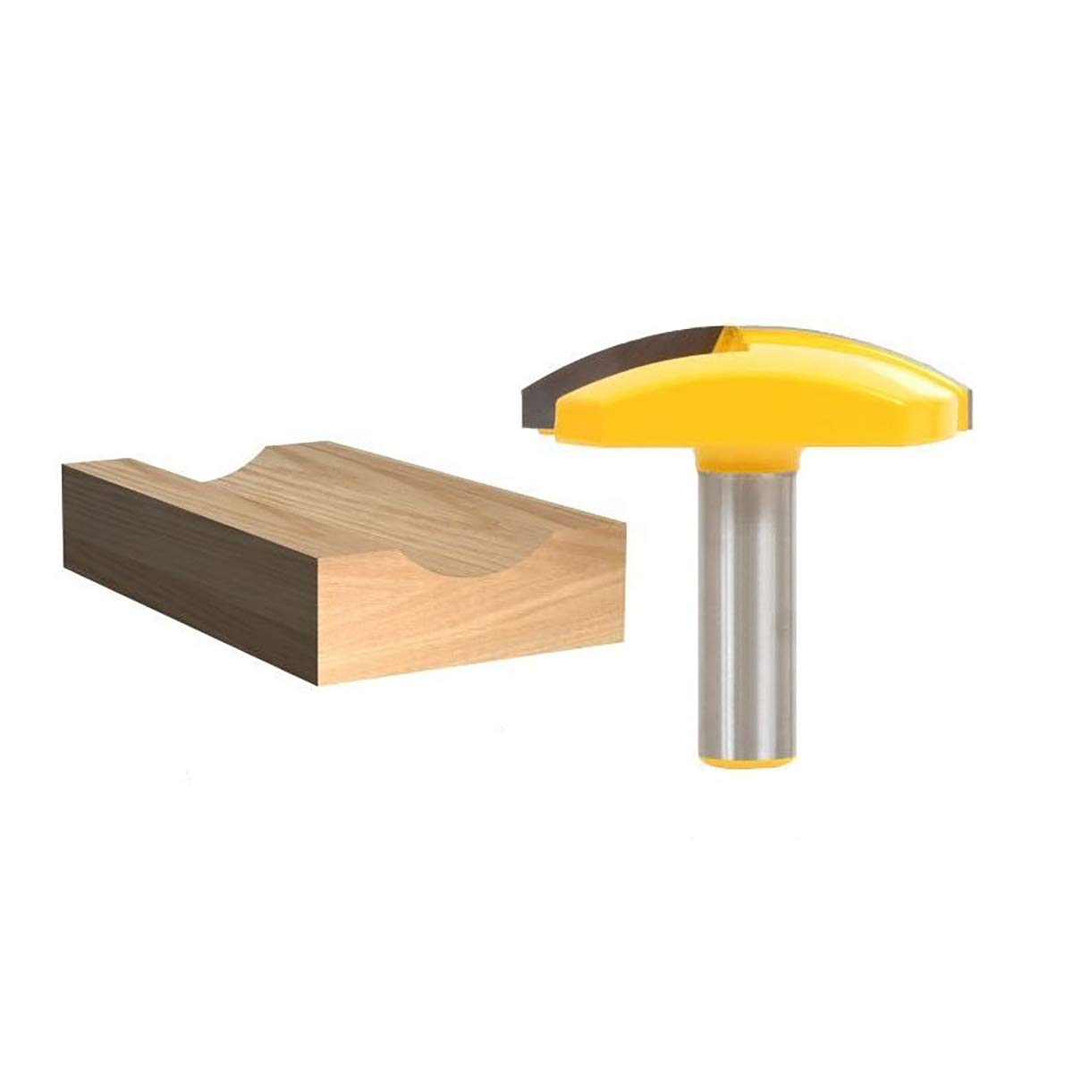 Bowl Router Bit, 2-3/4'' Diameter Crown Concave Bowl Molding Round Router Bit 1/2" Shank Woodworking Tool Milling Cutter