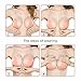 Women's Strapless Self Adhesive Silicone Invisible Push-up Bras Backless Sticky Bra Pack of 2 Beige Black Size B