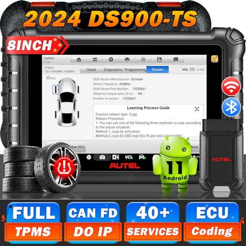 Scanner Auto Autel MaxiDAS DS808TS - Outil Diagnostic Pro Avec Codage ECU, TPMS Et 31+ Réinitialisations