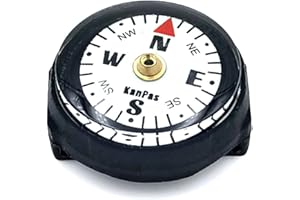 KanPas Mini Luminous Button Compass for Watch Band Lanyard