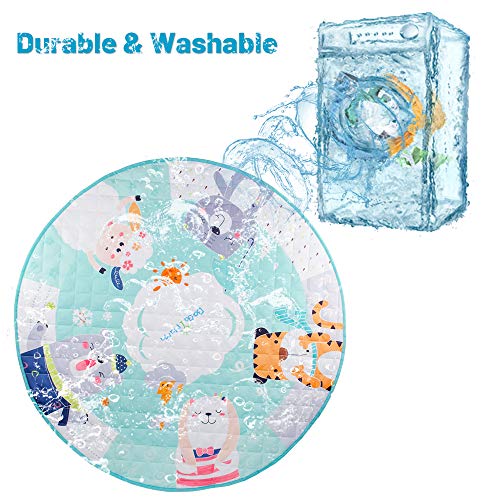 434-Inches-Kids-Play-Mat-Foldable-and-Washable-Toy-Organizer-Storage-Cotton-Baby-Activity-Round-Rug